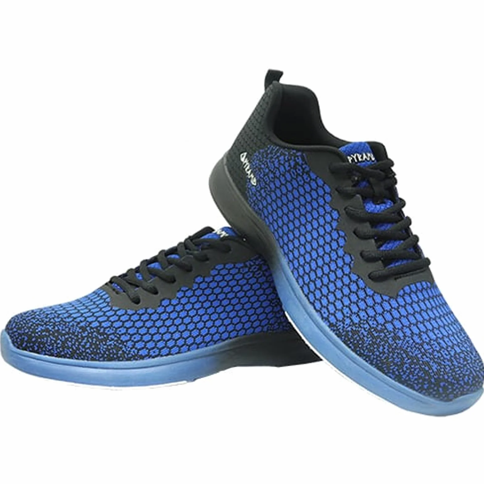 Pyramid Herren Path Lite Seamless Mesh Bowlingschuhe, Schwarz/Königsblau