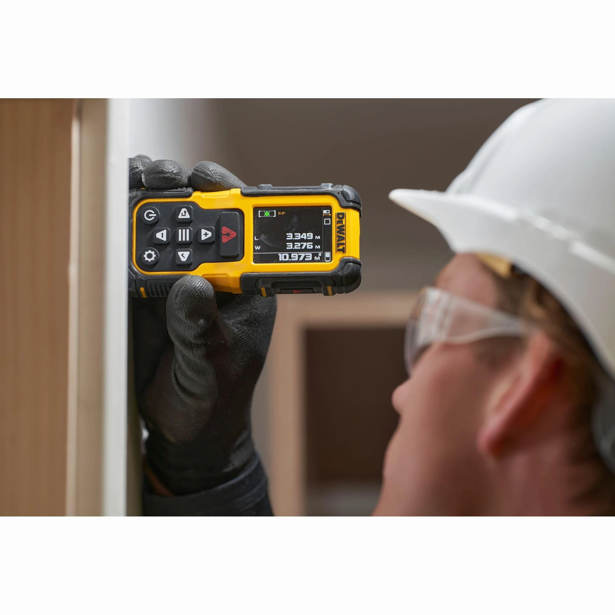 DEWALT 60m Laser-Entfernungsmesser mit wiederaufladbarem Lithium-Akku, DWHT78200-XJ