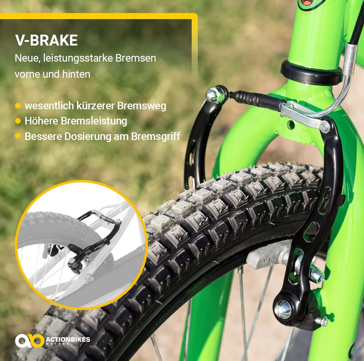 Actionbikes Kinderfahrrad Zombie | 12 16 20 Zoll - V-Brake Bremsen - Fahrrad für Kinder von 2-9 Jahren - Schutzblech v. / h - Kinder Fahrrad für Mädchen & Jungen - Fahrräder - Bicycle - Kinderrad