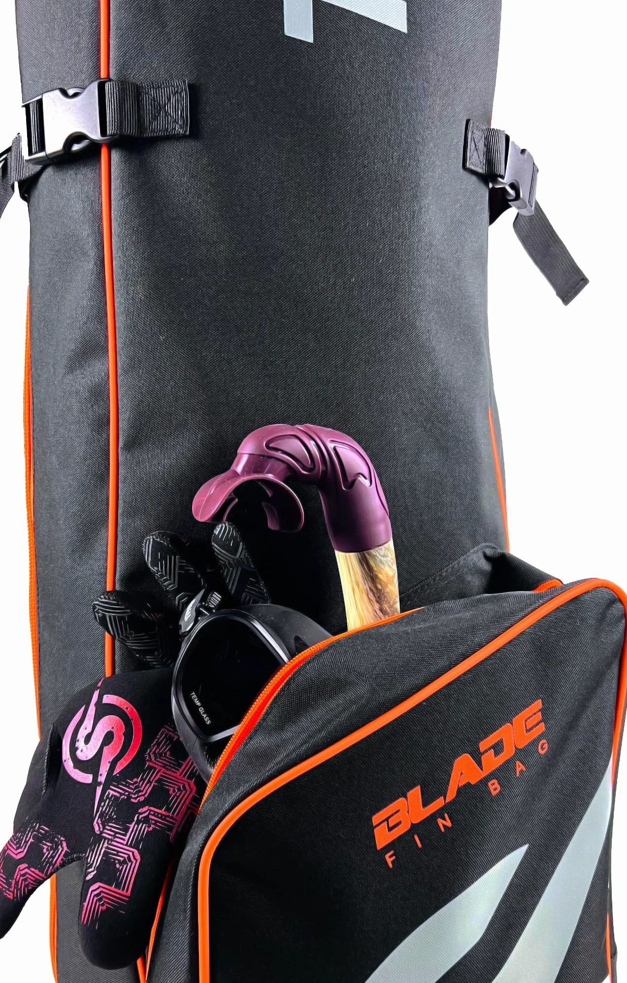 Tasche für Apnoe- und Tauchflossen | geräumiger und strapazierfähiger wasserdichter Rucksack | Mehrzweck-Taschen, ergonomische Schultergurte, verstärkte Reißverschlüsse | ideal für Reisen und