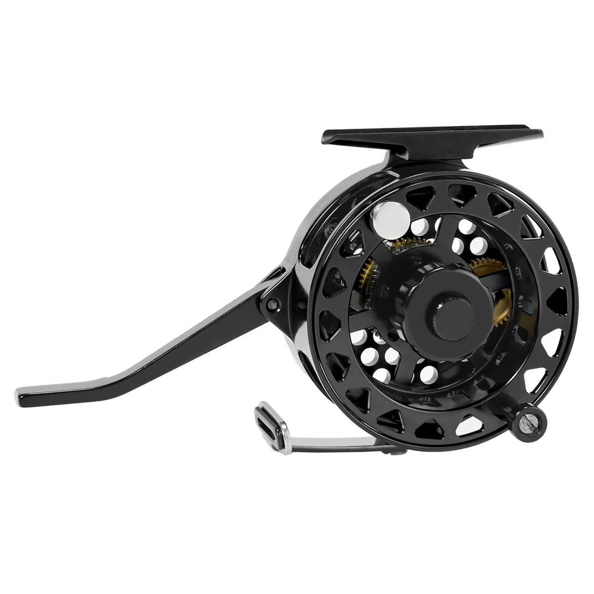 Halbautomatische Fliegenrolle mit verstellbarem Zug, schnelle Spulenentfernung aus CNC-gefrästem Aluminium für Süßwassersee, Fluss, Forellen, Fliegenfischen