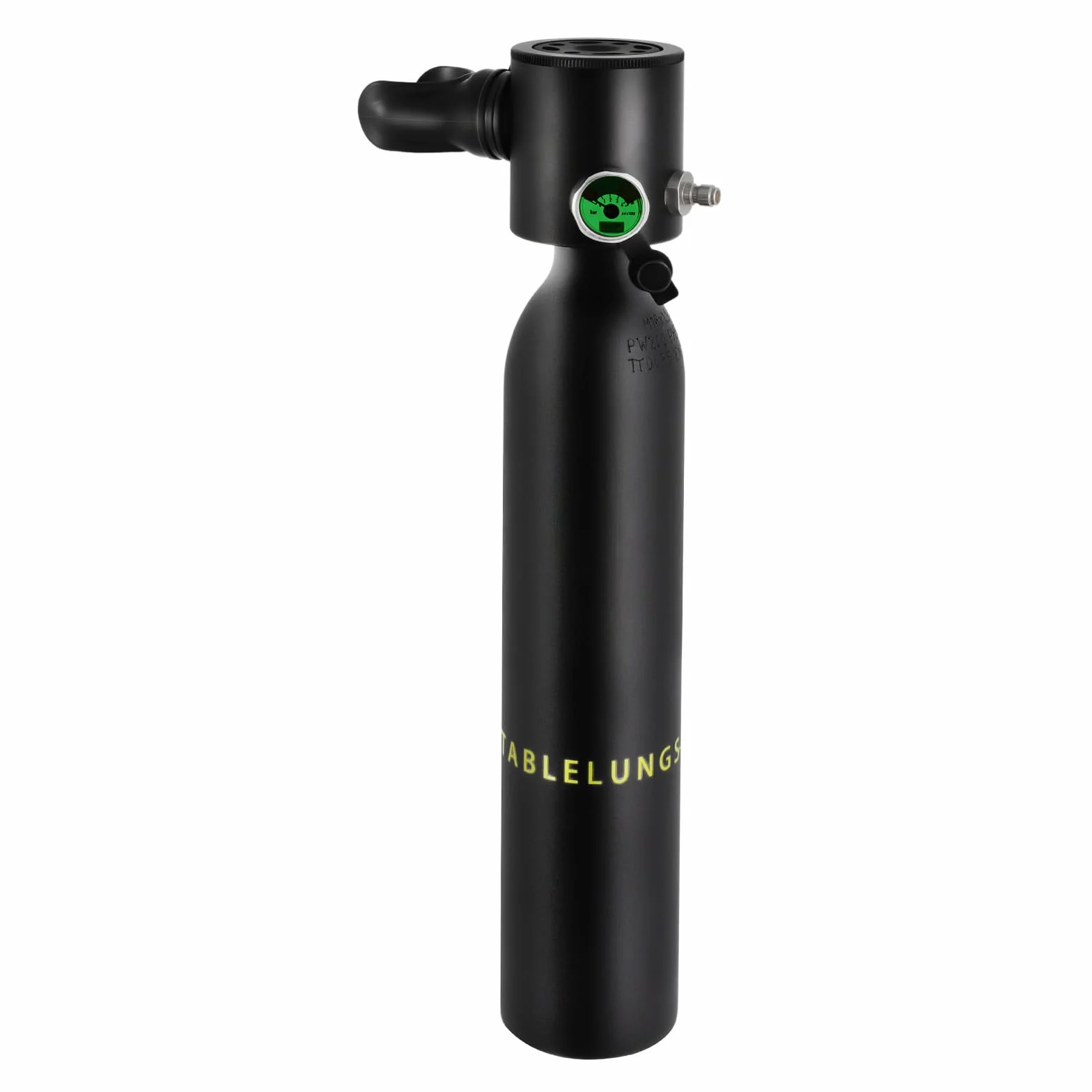 0.5L Mini Tauchflasche, Sauerstoffflasche Lungenflasche mit Druckanzeige (300 Bar) & Ventil, für Eine Vielzahl von Szenarien, Leicht & Zuverlässig