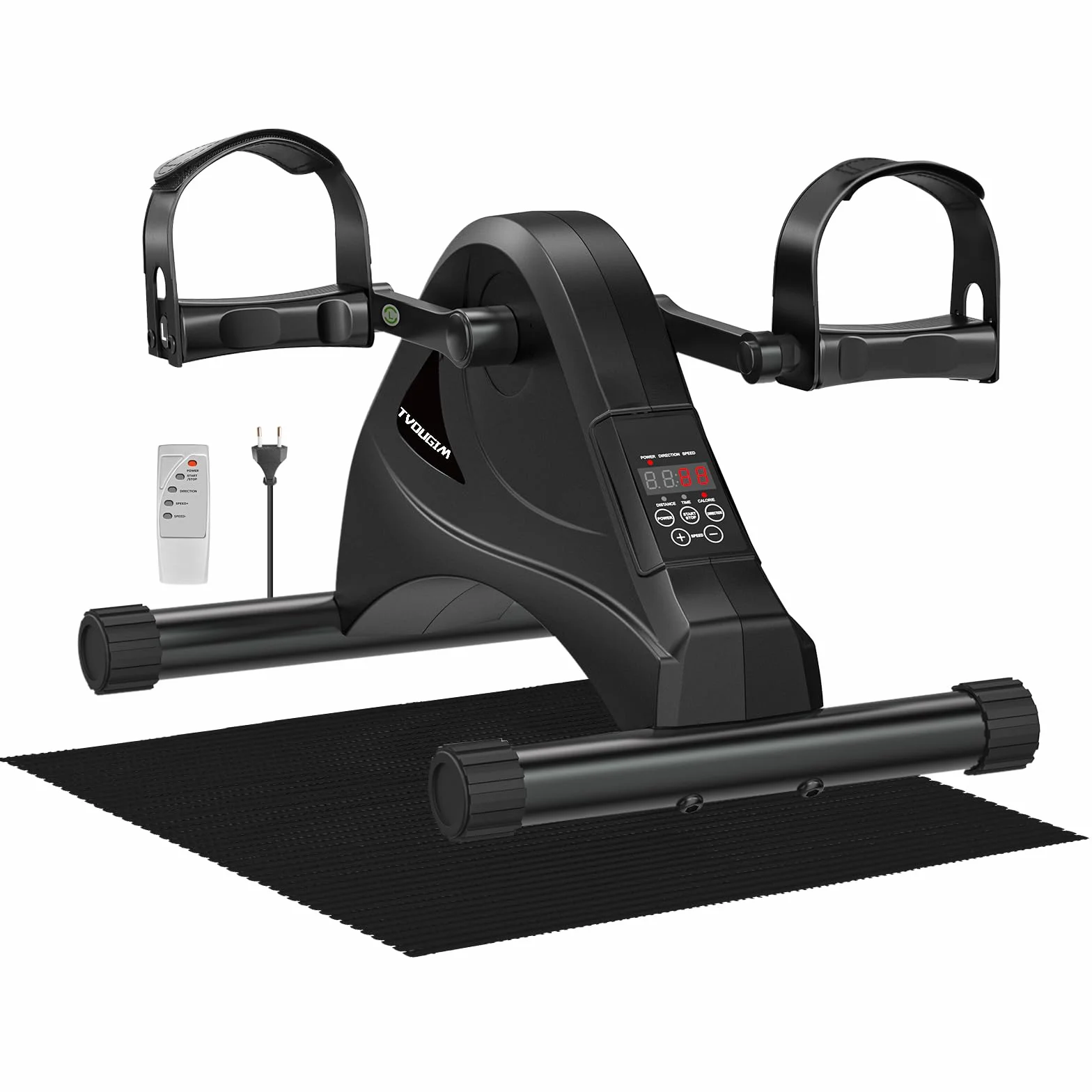 Pedaltrainer, Beintrainer für Zuhause, Leisem Motor, 6 Geschwindigkeitsstufen, Heimtrainer Senioren Zuhause Fitnessgeräte