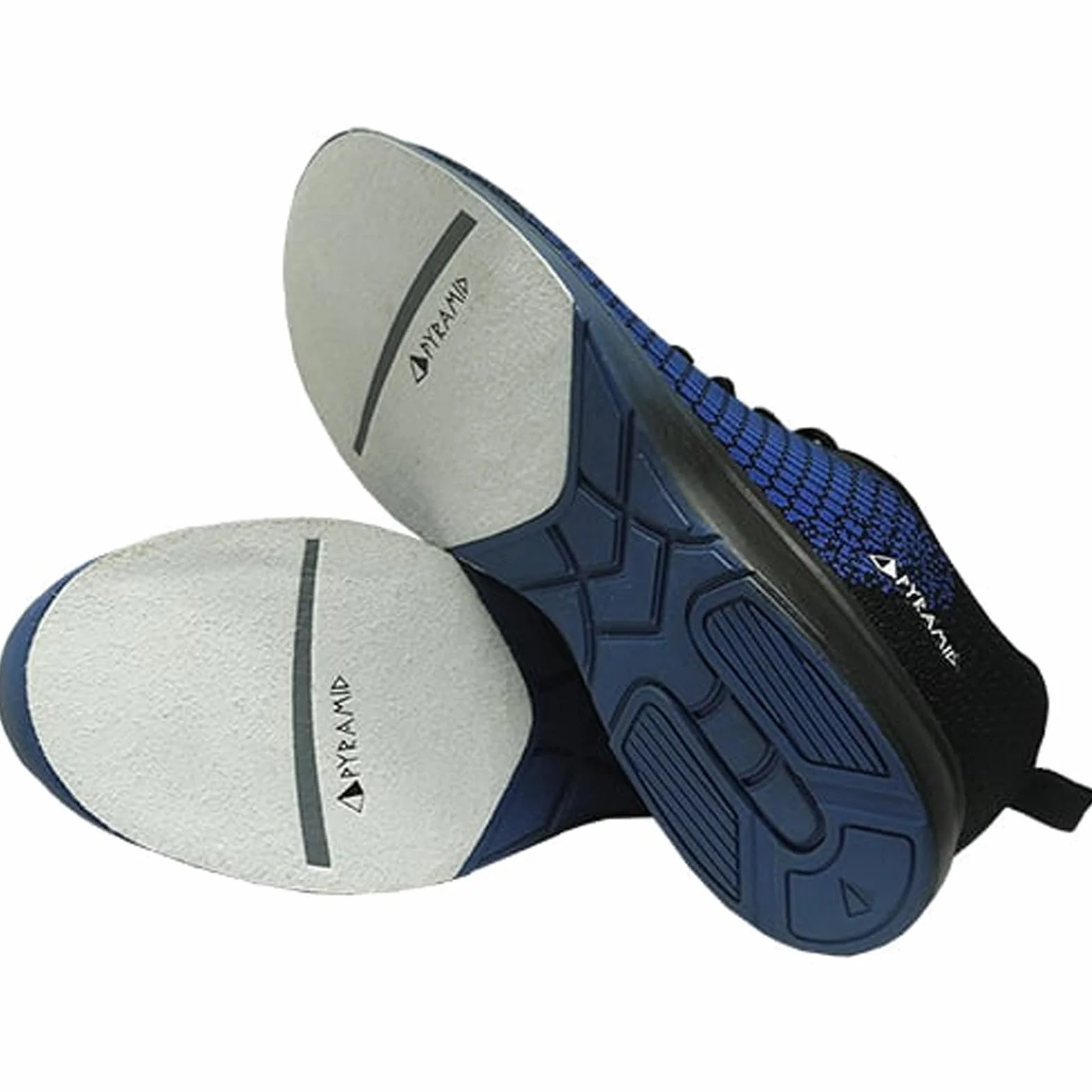 Pyramid Herren Path Lite Seamless Mesh Bowlingschuhe, Schwarz/Königsblau