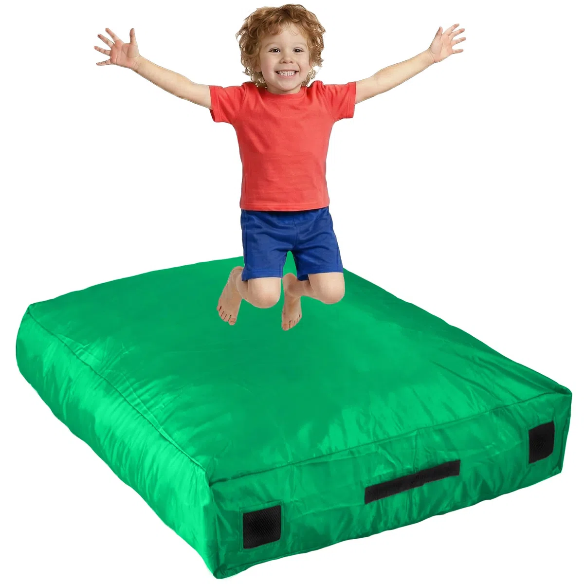 SaferBounce Hüpfpolster Für Kinder | Groß 152 x 152 cm Oder 122 x 91 cm | Hüpfkissen Kinder | Hüpfmatratze | Sprungmatte | Sensory Crash Pad Für Springen, Klettern
