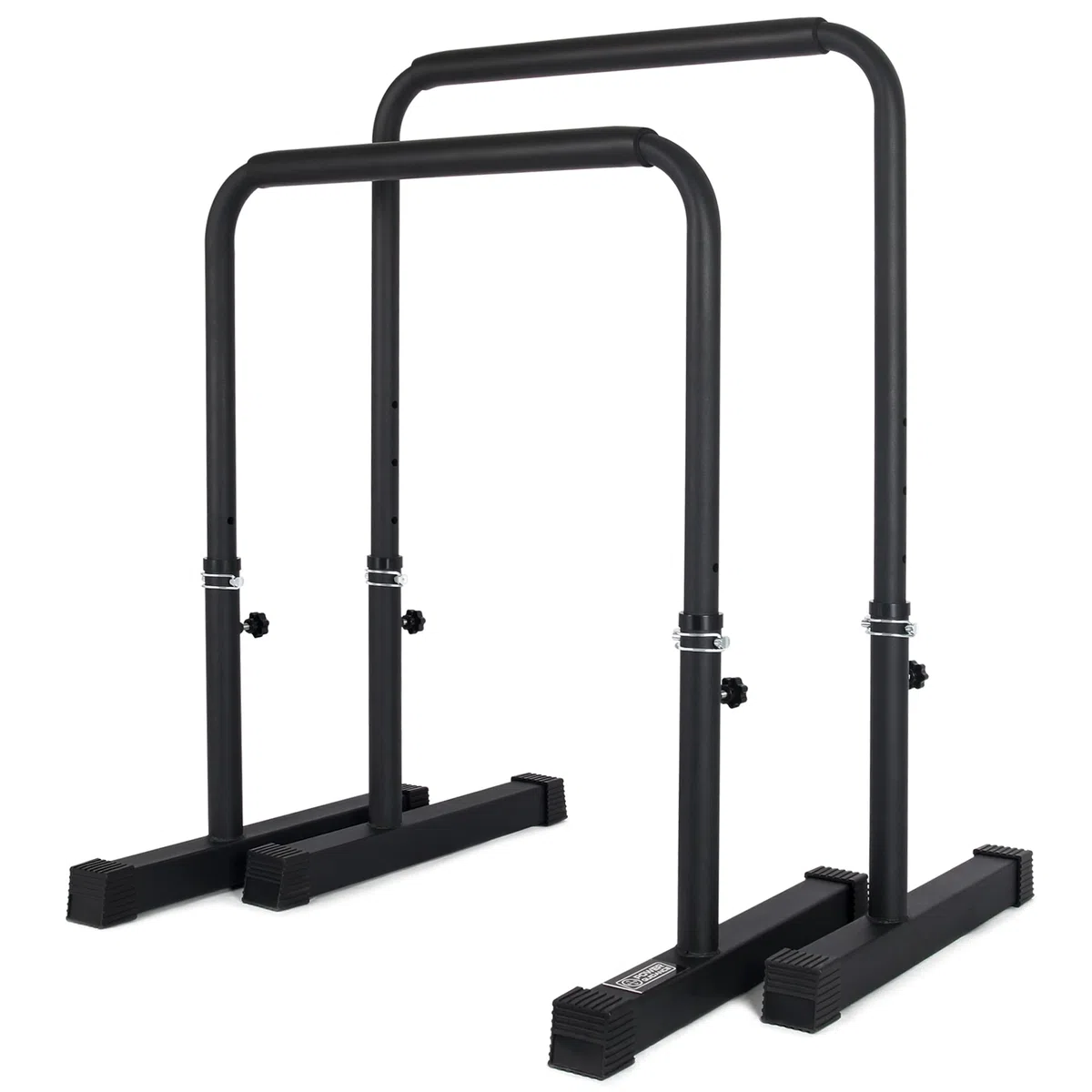 POWER GUIDANCE Dip Barren Dip Bar Quadratische breite Stützfüße Einstellbare Höhe 77cm 84cm 91cm 98cm Ganzkörper-Krafttraining 3 Farben