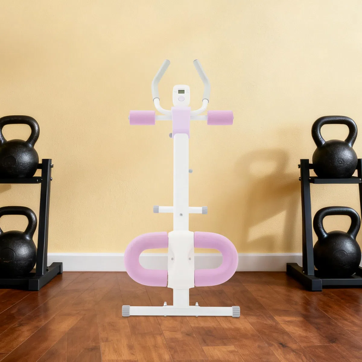 Bauchtrainer Bauchmuskeltrainer für Zuhause, Multifunktionale Trainingsgerät mit LCD Monitor, Ganzkörpertraining Abdominal Ab Machine, für Männer Frauen