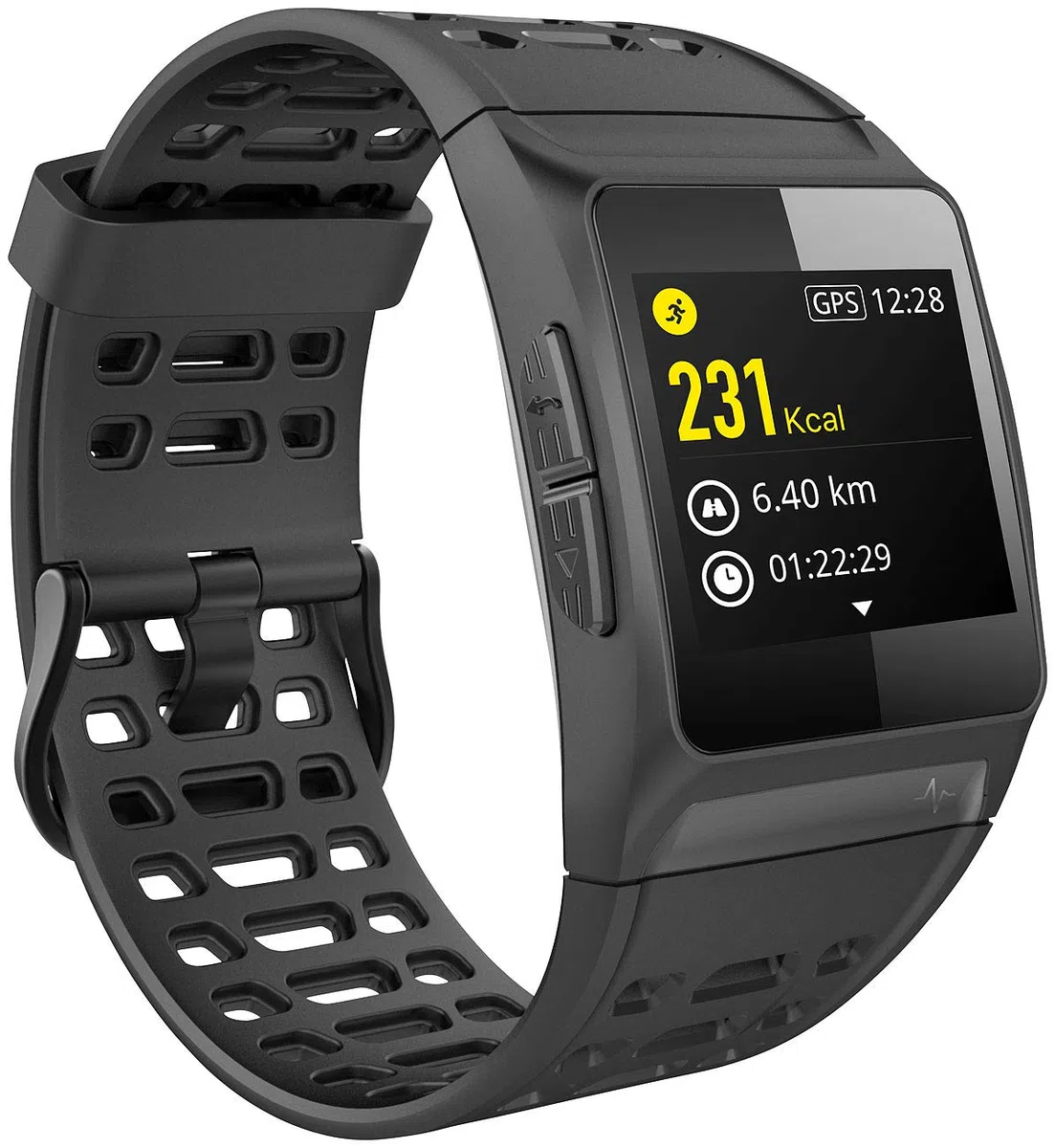 Newgen Medicals Smartwatch GPS Puls: GPS-Sportuhr, Bluetooth, Fitness, Puls, Nachrichten, Farbdisplay, IP68 (Fitnessuhr mit GPS, Smartwatch GPS wasserdicht, Entfernungsmesser)