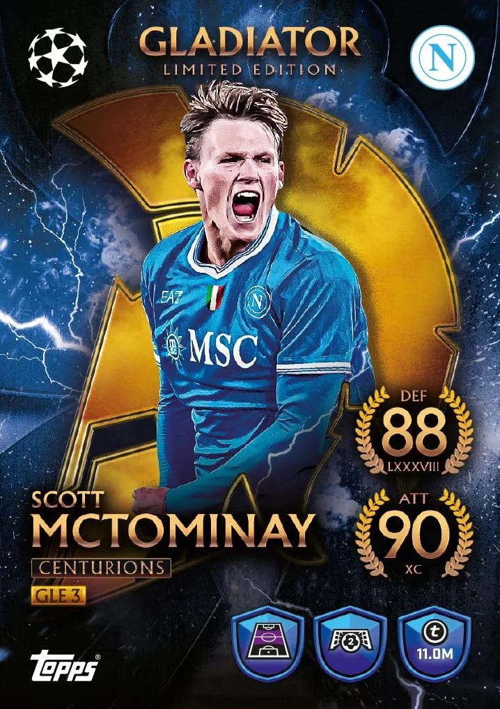 Topps UCC Match Attax 2025/26 - Mega Tin Bundle - enthält alle 4 Mega Tins der Match Attax 2025/26-Kollektion – Centurions, Warriors, Spartans und Battlers.
