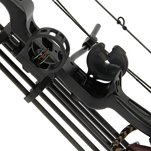 G8DS® Compound Bogen Set Chikara 15-70 lbs 300 FPS 330 km/h High-End-Bogen inkl. 4 Carbon Pfeilen