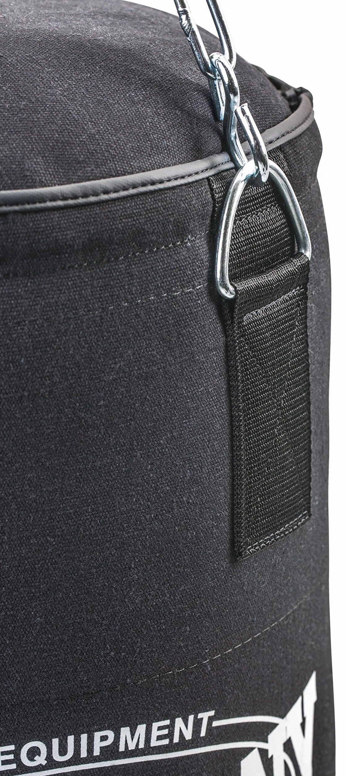 Bad Company Boxsack inkl. Heavy Duty Stahlkette I Canvas Punching Bag, gefüllt/ungefüllt I 80 x 30 cm I 100 x 30 cm I 120 x 30 cm