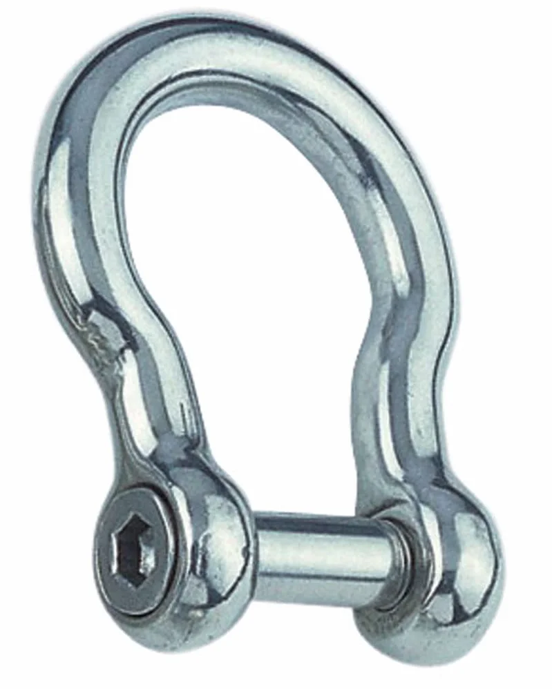 Rundschäkel, geschmiedet, geschweifte Form, Innensechskant, 19mm