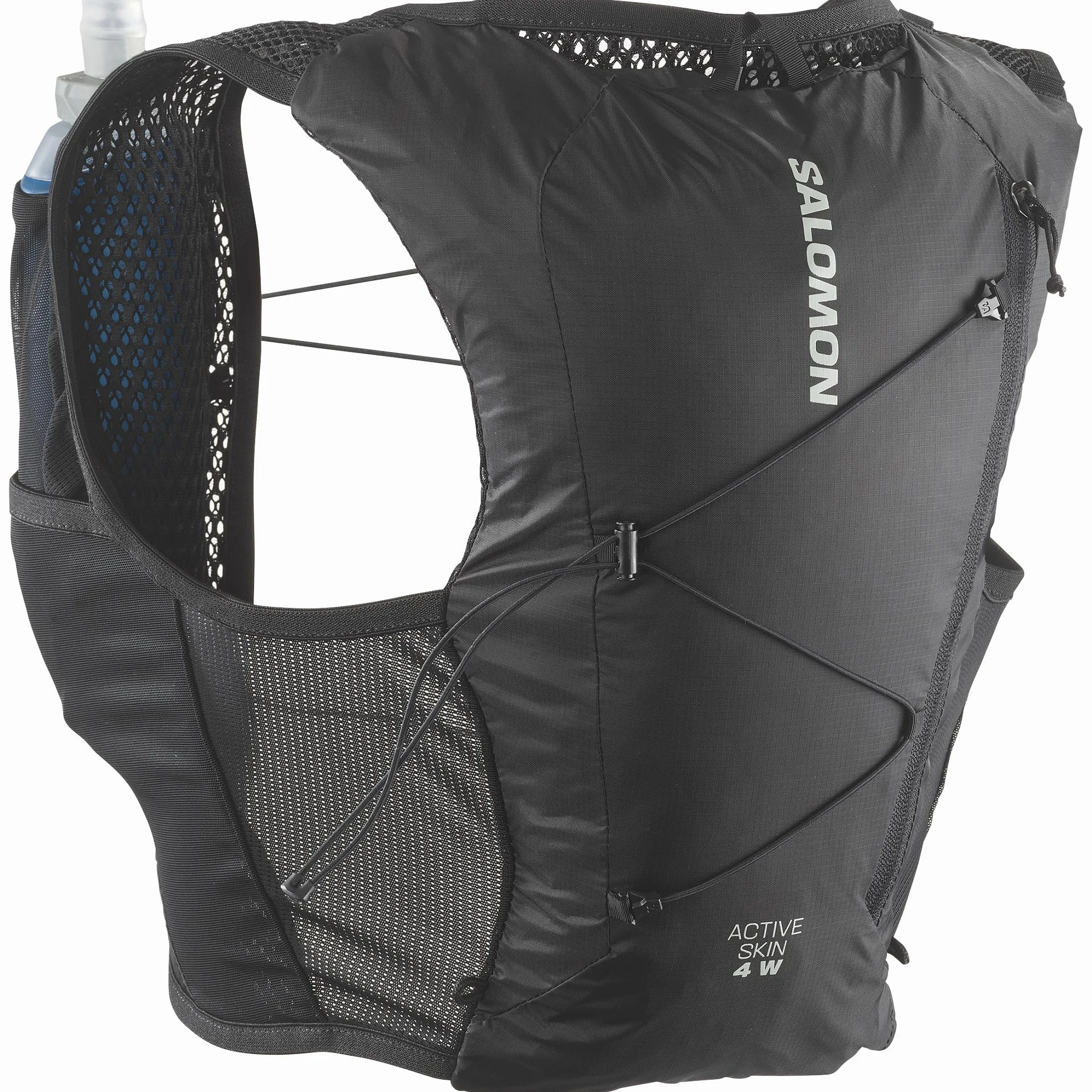 Salomon Active Skin 4 Damen, SensiFit frauenspezifische Passform, Brusttaschen mit einfacher Flüssigkeitszufuhr, sichere Aufbewahrung mit benutzerdefinierter Köcherkompatibilität, Trailrunning-Weste