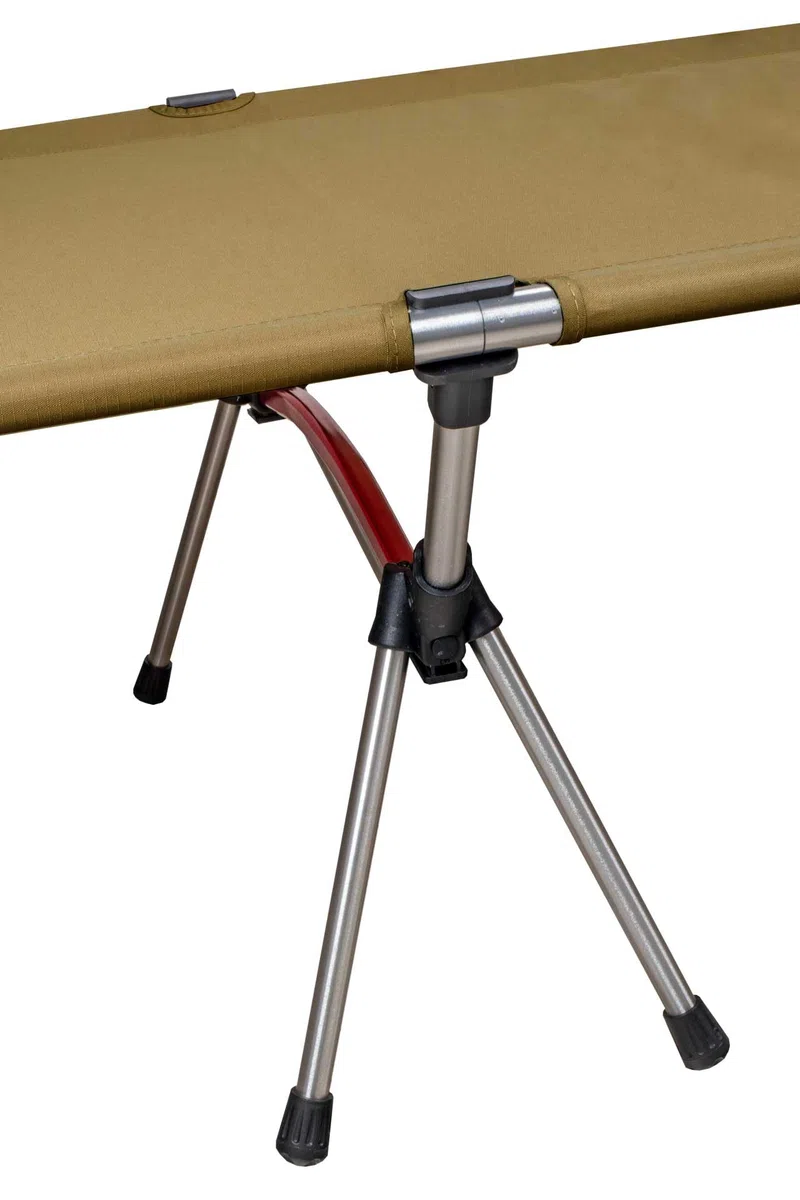 XL Feldbett, bis 150 kg belastbar, Aluminiumgestell, mit Transporttasche, stabil & leicht, für Camping, Gäste & Outdoor, Khaki