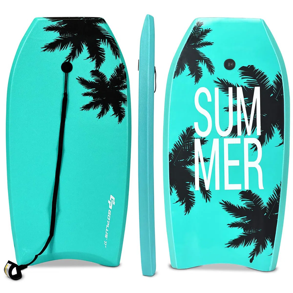 COSTWAY Bodyboard, Schwimmbrett Schwimmboard, Surfbrett Kinder und Erwachsene, Surfboard, Sup-Board 104x51x6cm
