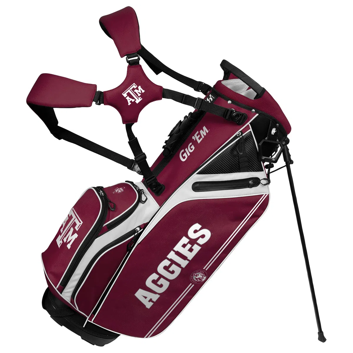 Team Effort NCAA Caddie Carry Hybrid Golf Bag
