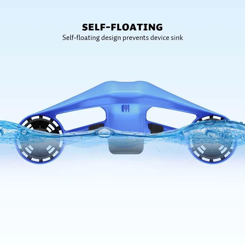 Asiwo Unterwasserscooter Tauchscooter mit Action Kamera Halterung, Seascooter mit Doppelmotor für Tauchen Schwimmen Schnorcheln Abenteuer und Fischen jagen