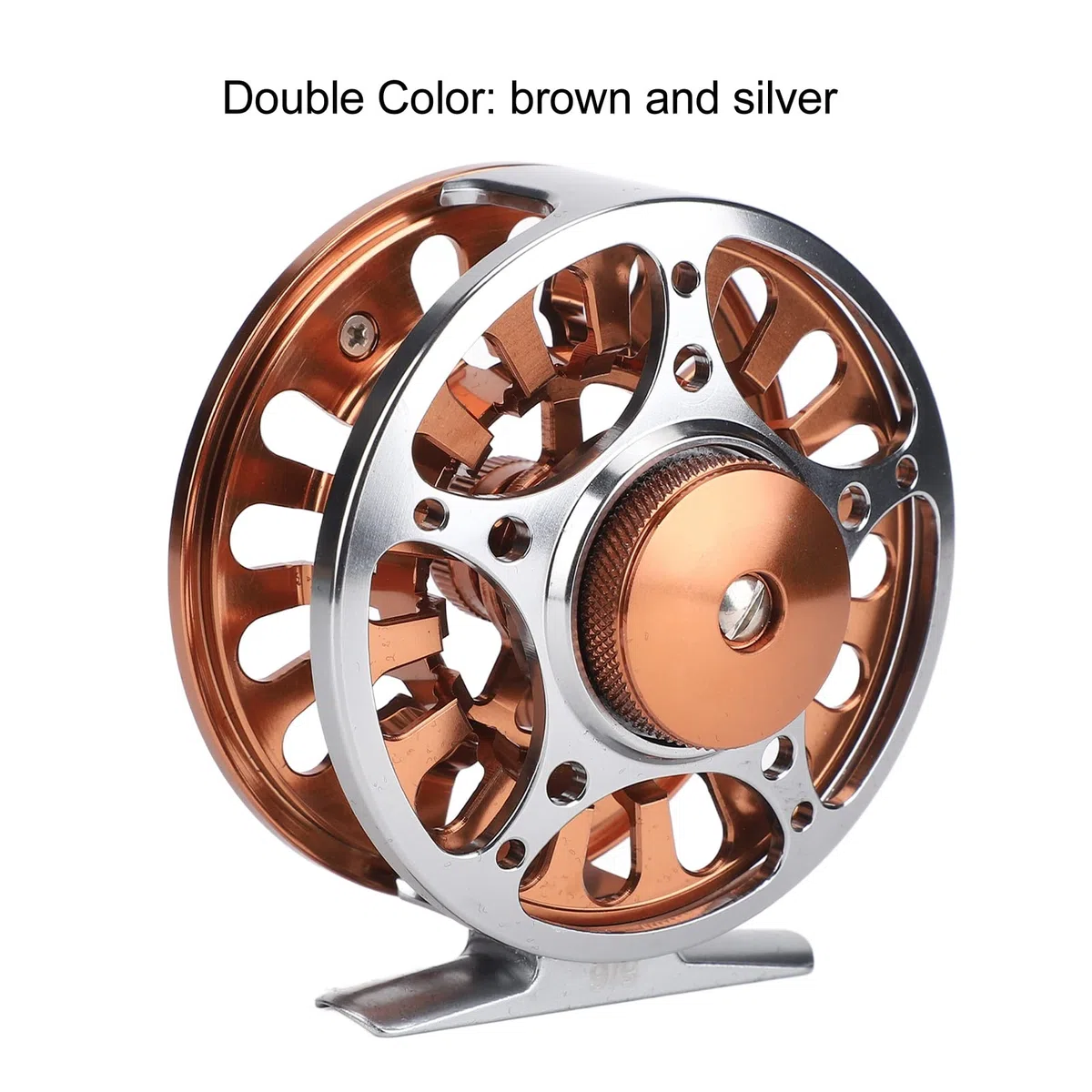 Alomejor Doppelte Farbe 5/6 Fliegenrollen CNC-gefräste Aluminiumlegierung 3 Lager Fliegenfischerrad für Den Außenbereich