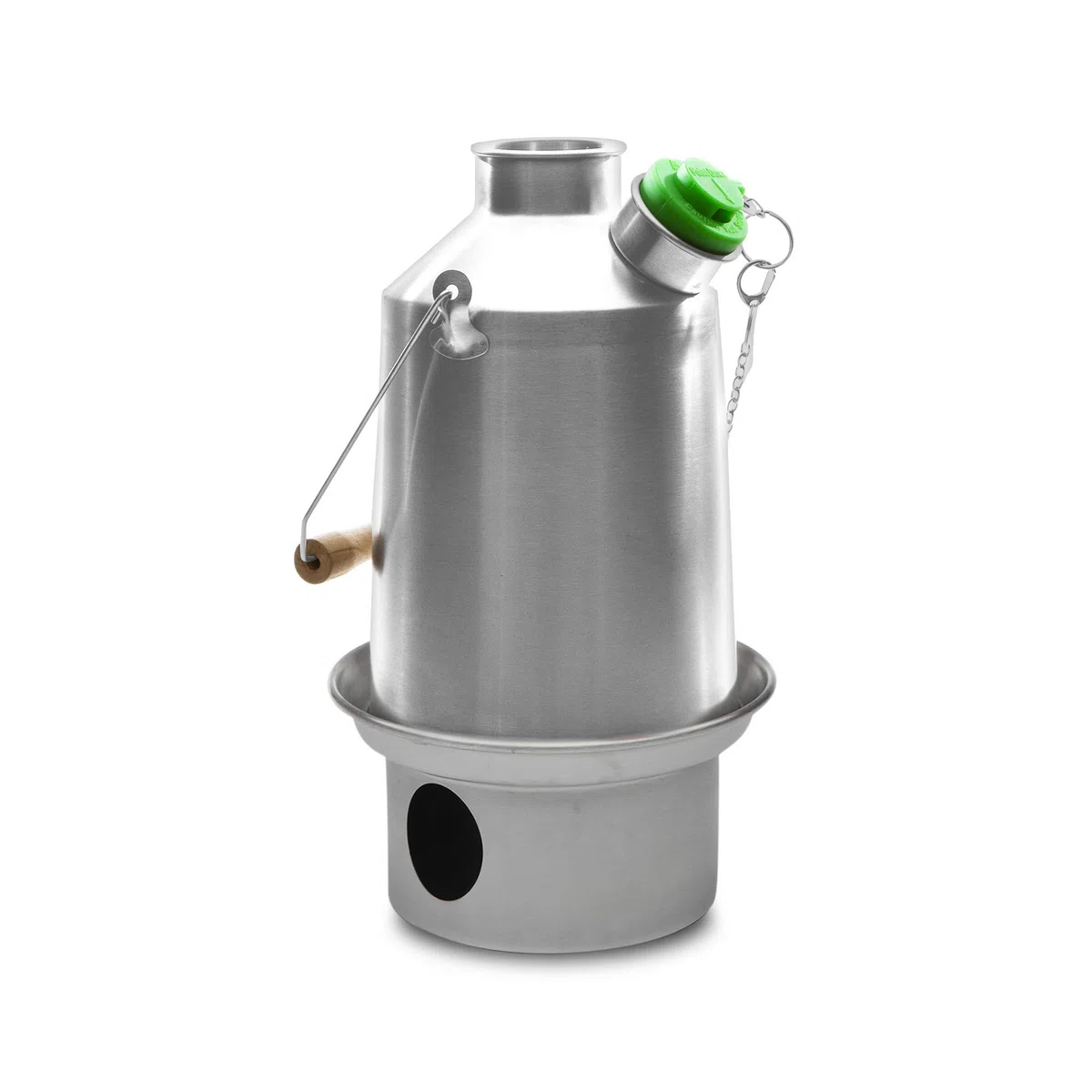 Camp Stove - Kelly Kettle: Stainless Steel - Boils Water Within Minutes, Uses Natural Fuel, and Enables You to Rehydrate Food or Cook a Meal