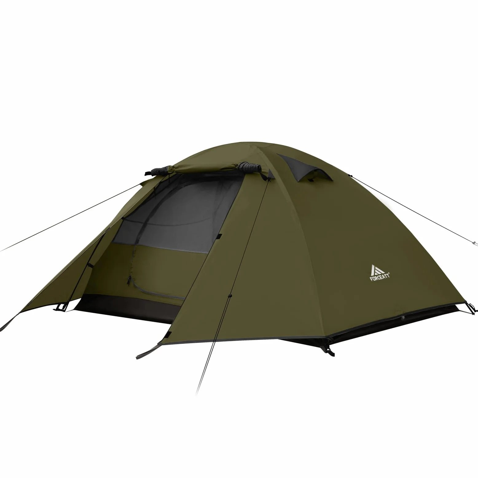 Forceatt Zelt 2-4 Personen Camping Wasserldicht 3-4 Saison,Ultraleicht Zelte Mit Kleinem Packmaß, Kuppelzelt Sofortiges Aufstellen Für Trekking, Outdoor, Festival