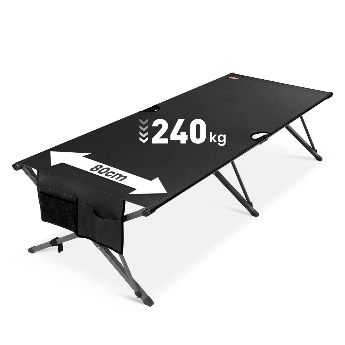 Homecall Feldbett Klappbar für Erwachsene Bis 240 kg, für Personen Bis 210 cm, Stabiles Militär-Campingbett Faltbar mit Tragetasche, Tagbares Campingbett für Camping, Reisen, Gäste & Notfäll