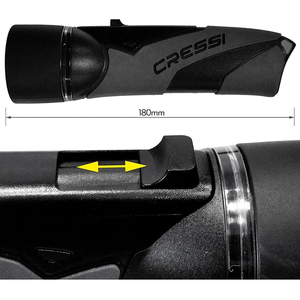CRESSI Lumia+ Tauchlampe – Unterwasserlampe Mit 300 Lumen, 75 m