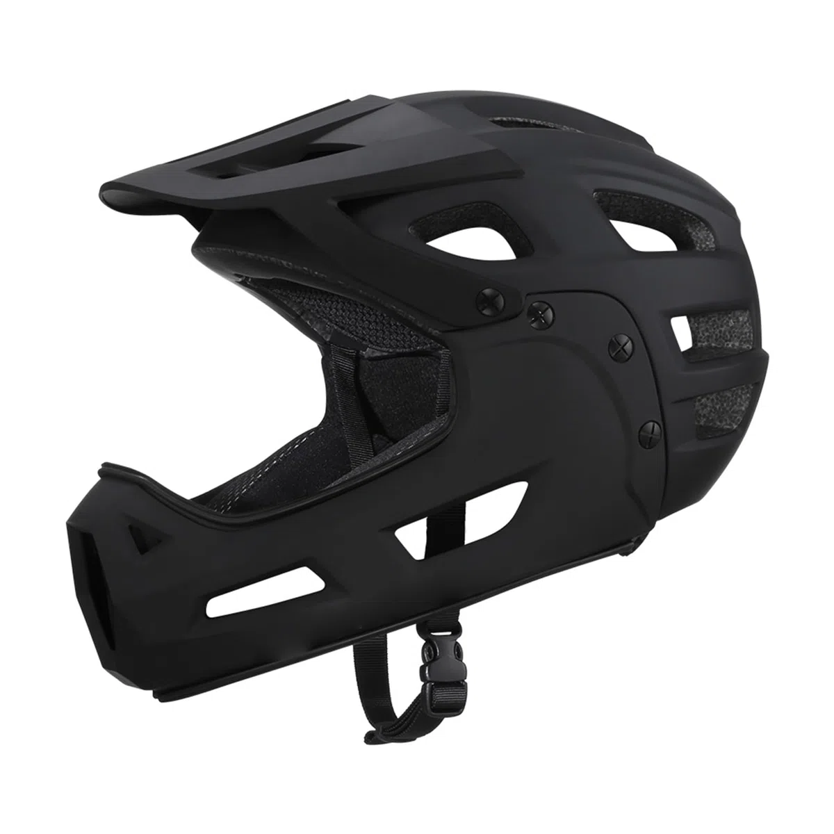 Mountainbike Helm, Integralhelm, Fahrradhelm für Erwachsene, Motorradhelme für Männer Herren Damen mit Abnehmbarem Kinnschutz und Visier zum Mountainbiken