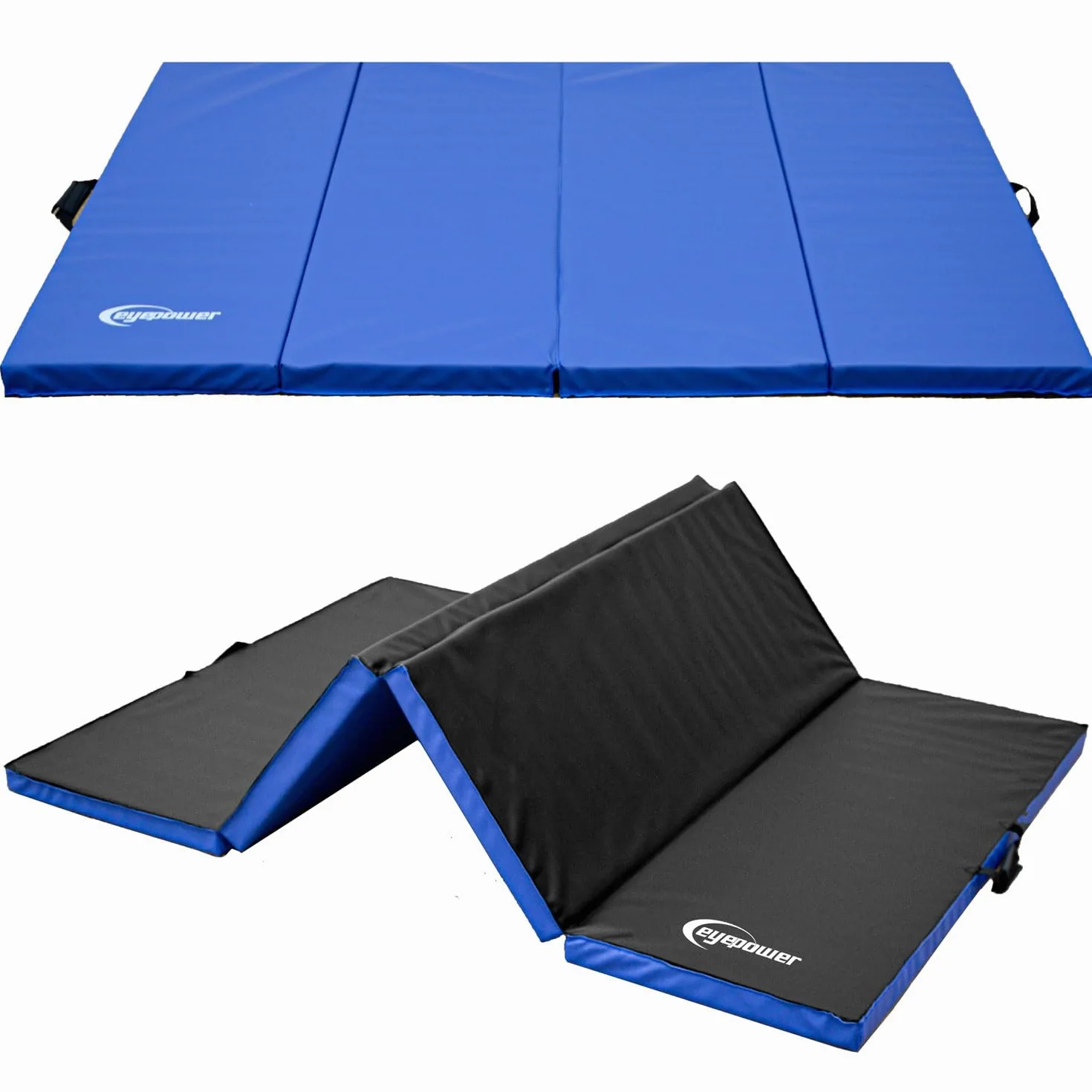 EYEPOWER Klappbare Turnmatte für Zuhause - Dicke Gymnastikmatte - Weichbodenmatte Akrobatik Matte Yoga Matratze Turnmatte Dick Yoga Matte Turnen Gym Matten Fallschutzmatten Kinder Outdoor