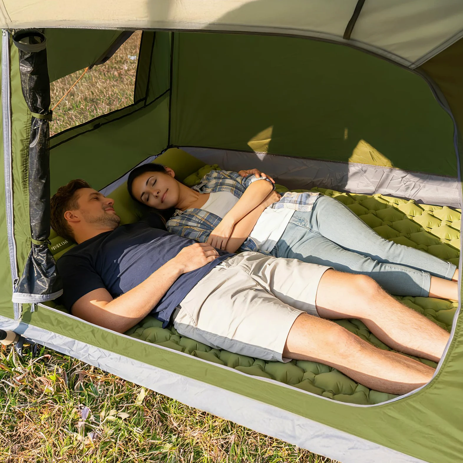 Night Cat Zelt für 1 2 Personen Camping: Leichtes und Wasserdichtes Kuppelzelt für 3 Jahreszeiten Ideal für Rucksackreisen Wandern Outdoor Festivals
