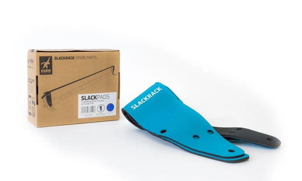 Gibbon Slacklines Neoprenschutzkappen für das Fitness Slackrack, Ersatzteile, blau, 2 Stück