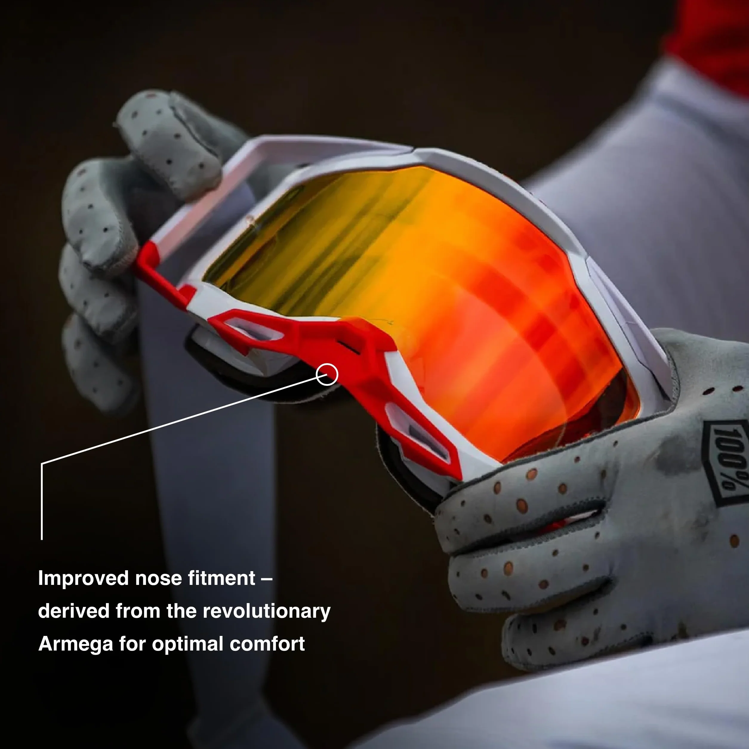 100% Goggle Forecast Replacement Canister Cover Kit - Compatible with All Racecraft, Accuri, and Strata Forecast Goggles
