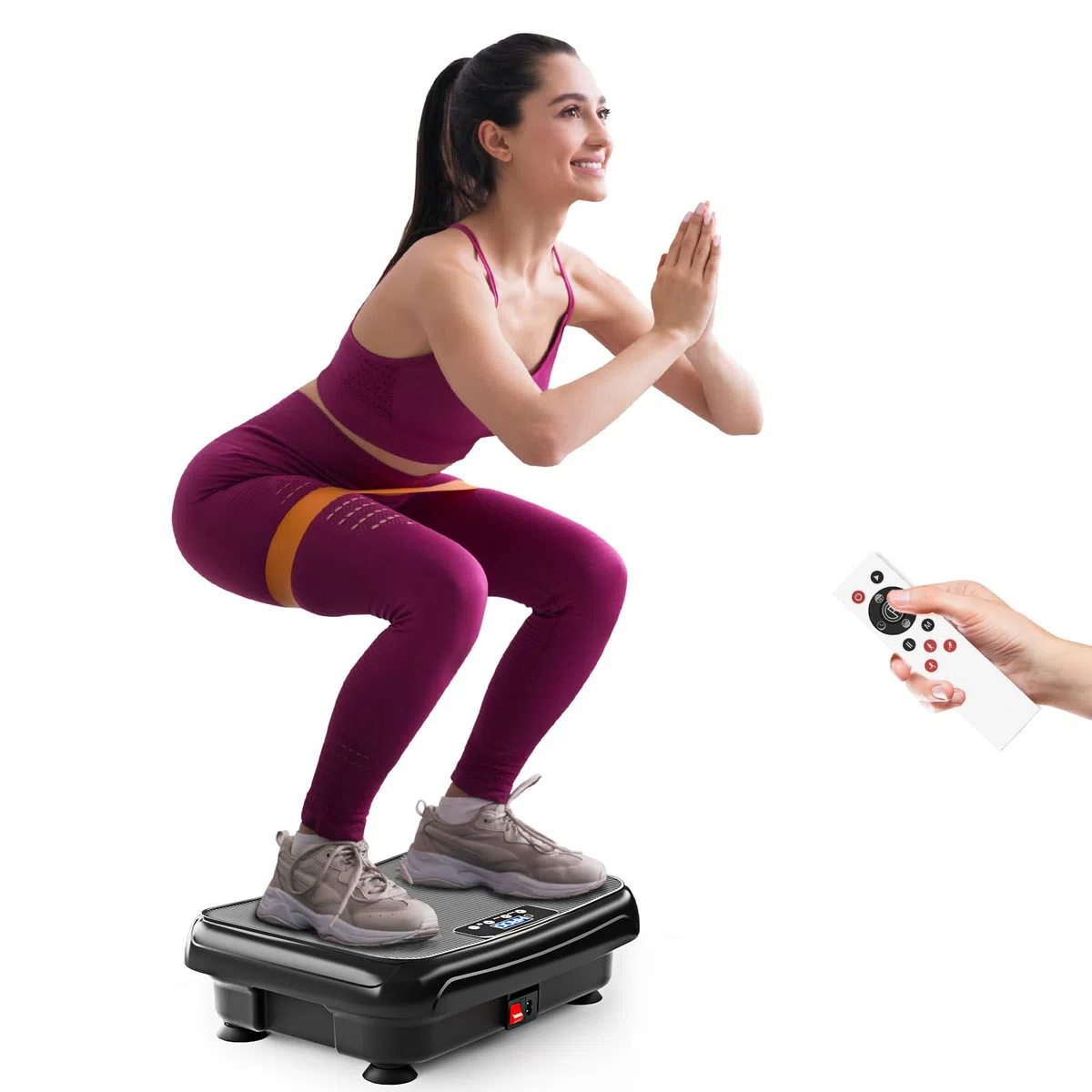 TISSCARE Vibrationsplatte bis 180 kg, Professionelles Fitnessgerät für zuhause - Rüttelplatte Sport für Lymphdrainage, Fettverbrennung & Ganzkörpertraining, Ihr Vibrationsboard für Sportgeräte zuhause