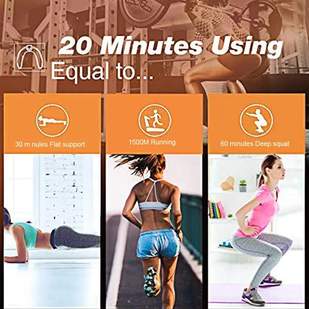 HURRISE Unisex-Youth Elektronisch Bauch Muskeln Stimulator Smart Home System Kabellos EMS Muskel-Trainer Ganzer Muskelaufbau zum Zuhause Büro Körper Fitness Trainieren Ausrüstung