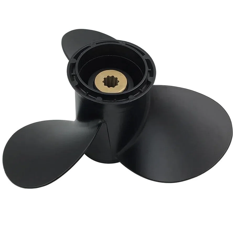 9 1/4 x 8 Propeller für Suzuki Außenbordmotor 8-20 PS 58100-91D00-019 Marine-Aluminiumlegierung 10 Keilzahn 3 Klingen
