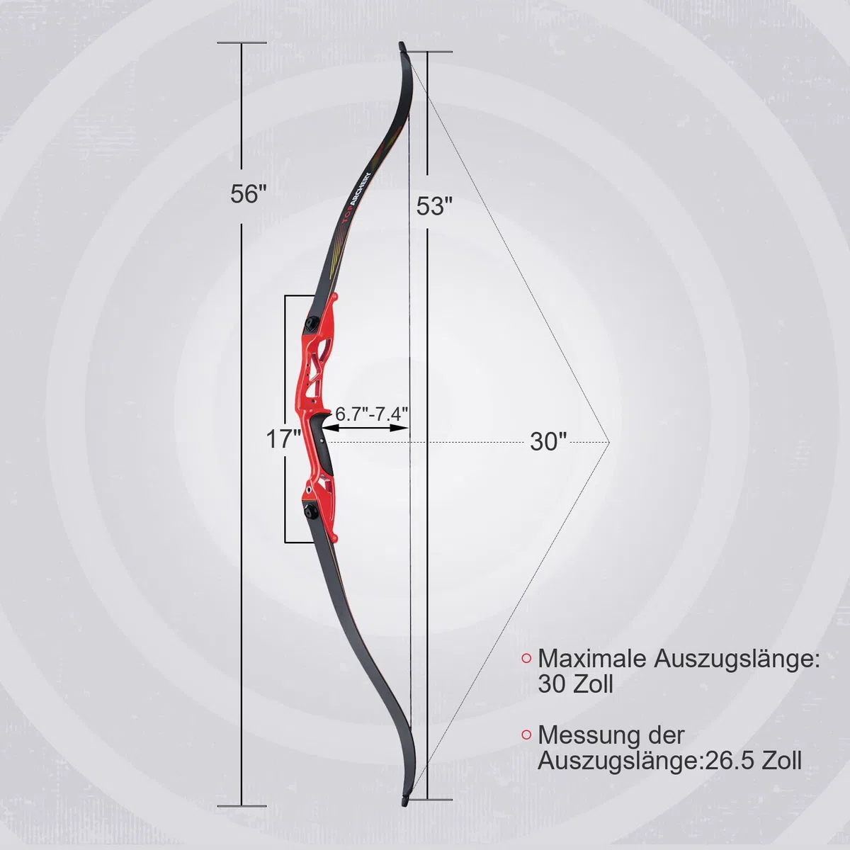 56 Zoll Takedown Recurve Bogen Einsteiger Recurvebogen Recurvebogen Set 18-40lbs für Erwachsene Training Bogensport