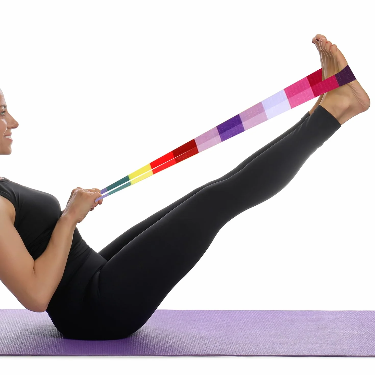 Yogamatte Tragegurt Yogamatte Yogamatten Tragegurt Verstellbare Yoga Mat Strap Yoga Matte Tragegurt Yogamattenriemen für Pilates Dehnen und Fitness(Yoga Mat Not Included)