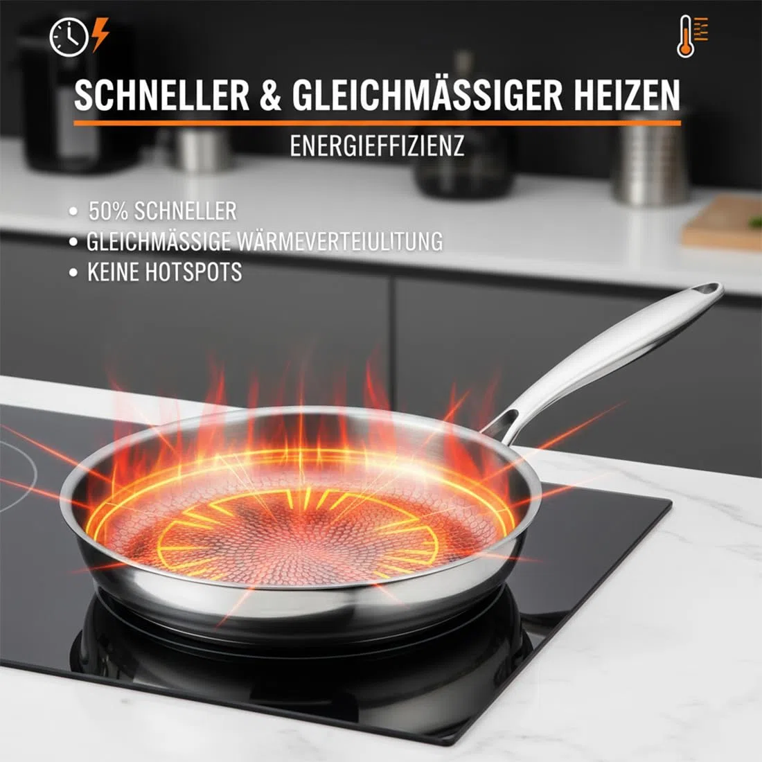 2026 New Kovali Titan Bratpfanne, Titan Pfanne Unbeschichtet, 24/26/28/30/32 Cm Titans Premium Pfanne, Scratch-Resistant, Suitable For Induction, Gas, Electric, Oven-Safe (Not Deckel,28CM)