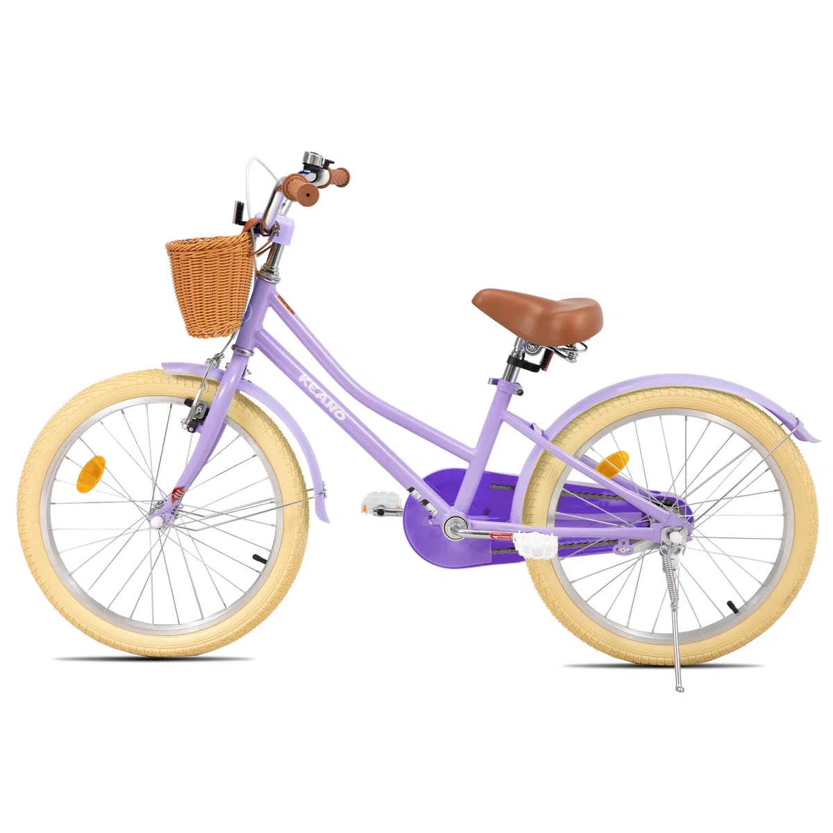 KEANO Marigold 12/16-Zoll-Kinderfahrrad für Mädchen im Alter von 2 bis 7 Jahren, 12/16-Zoll-Mädchenfahrrad mit Stützrädern, 20-Zoll-Mädchenfahrrad mit Ständer und Korb