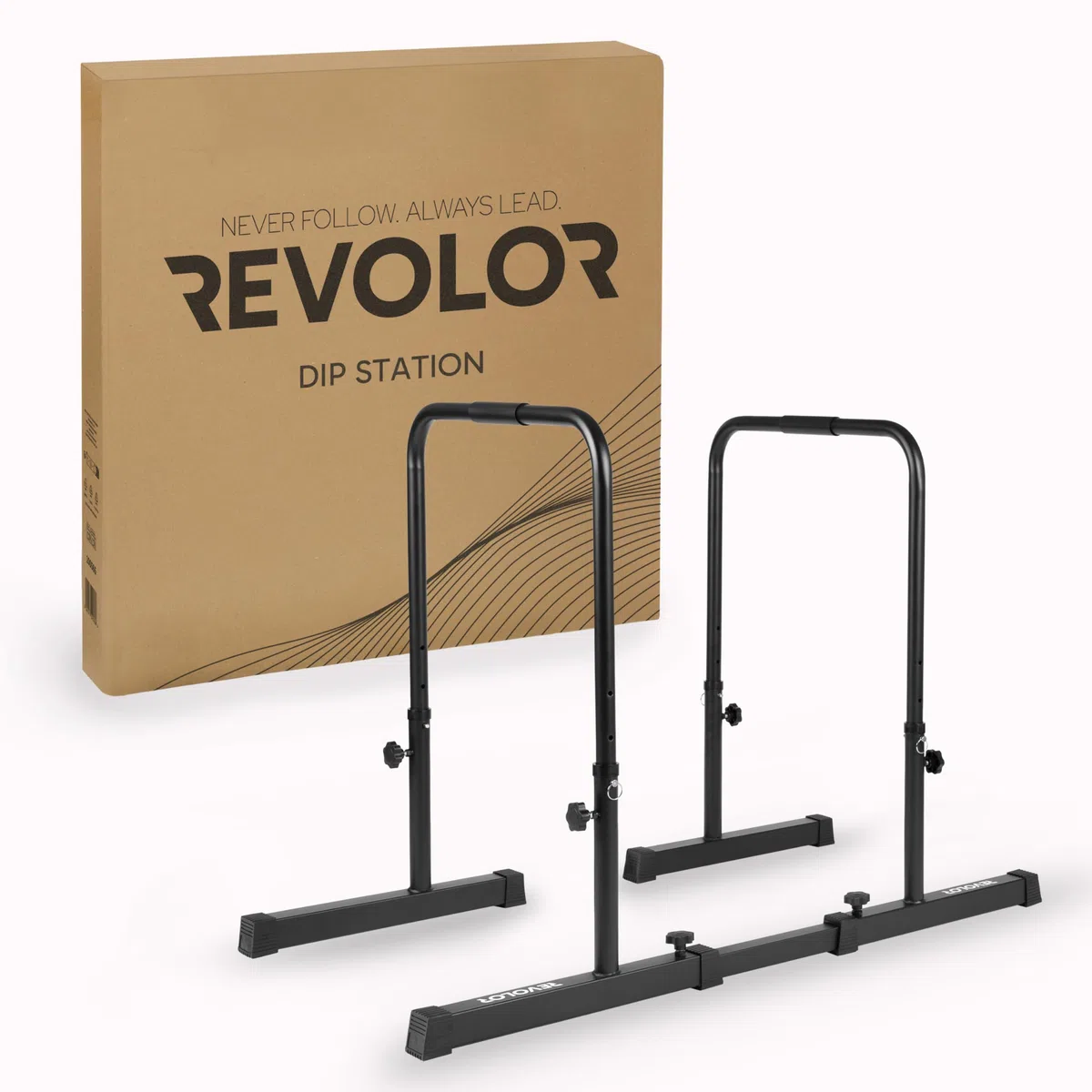 Dip Station Bar Barren – Höhenverstellbar, Breitenverstellbar, bis 200 kg belastbar – mit Verbindungsstück, rutschfest – für Calisthenics, Dips & Krafttraining