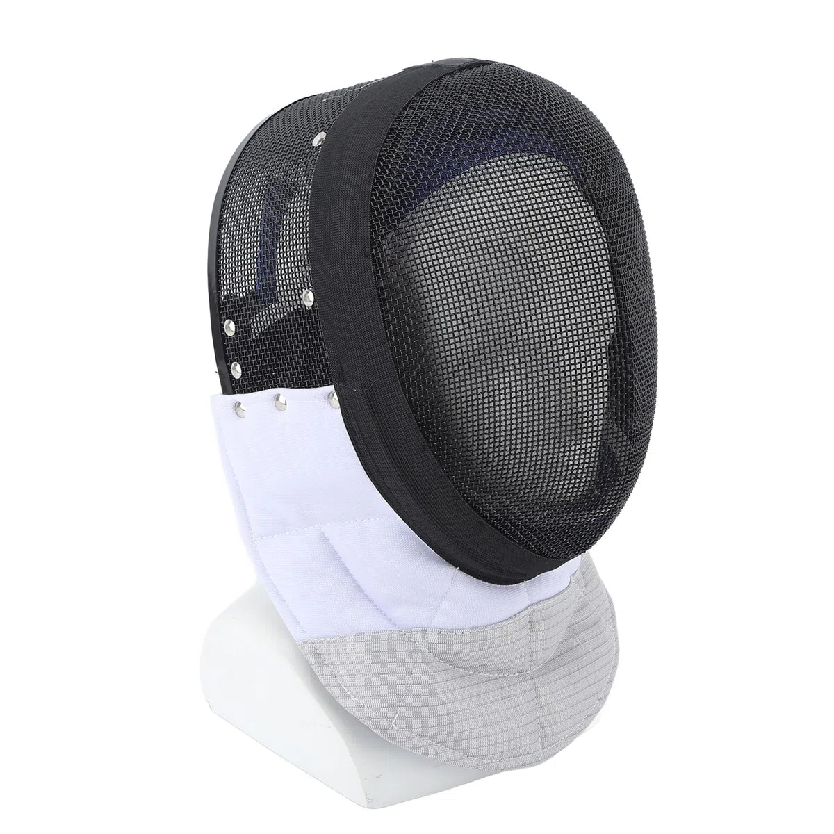 350N Fechtmaske, Fester Stil, Schwarze Degenmaske – Schützende Kopfbedeckung für Fechter, Leicht und Design