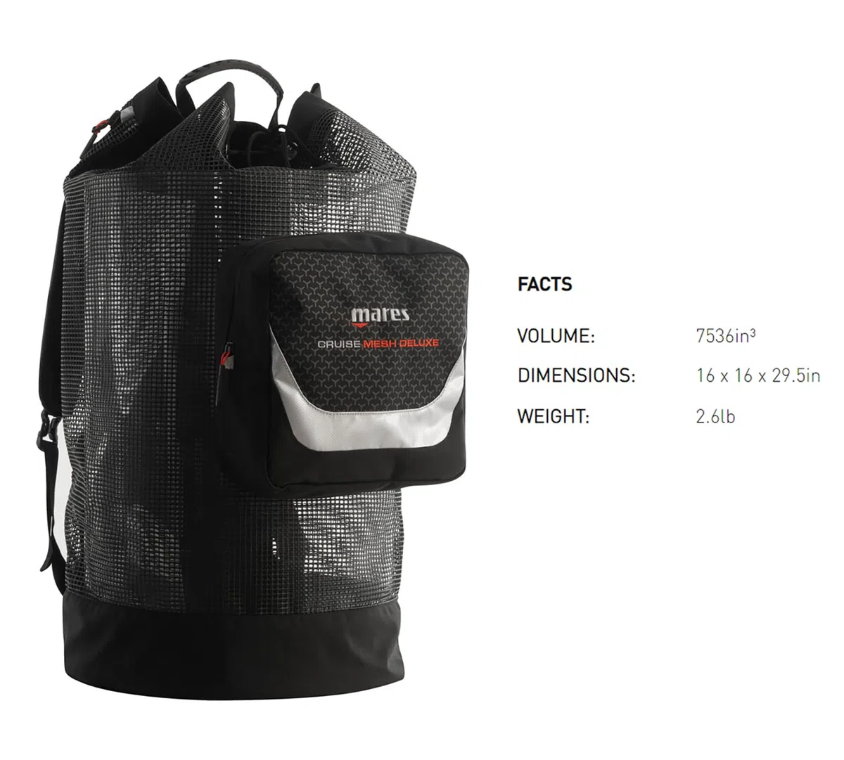 Mares Cruise Backpack Mesh Deluxe Travel Gear Sporttasche