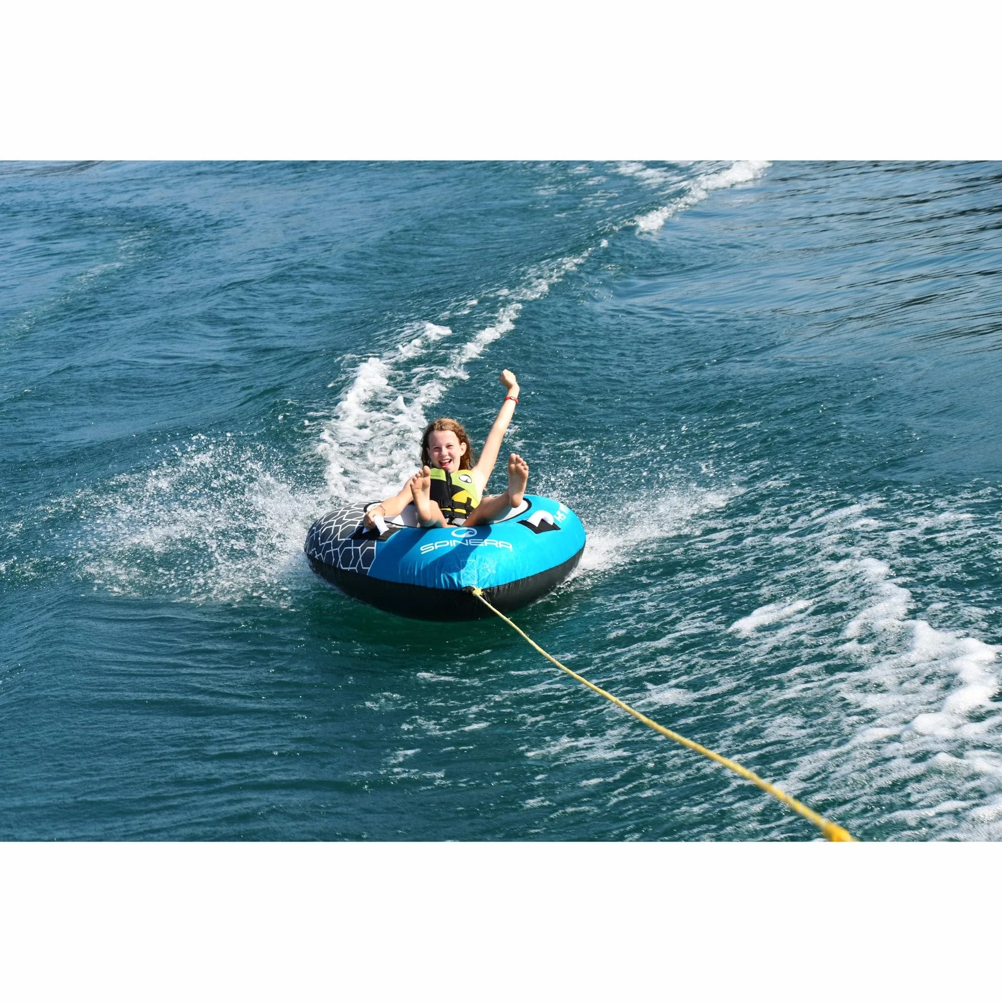 SPINERA Classic Towable Tubes, Wasserreifen. Donut & Triangle Design. 420D Nyloncover, gepolsterte Griffe mit Neopren, Verschiedene Größen für Kinder & Erwachsene