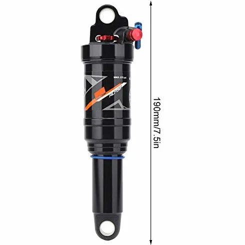 Keenso Fahrrad-Stoßdämpfer hinten Mountainbike-Luftstoßdämpfer hinten mit Lockout165mm 190mm 200mm MTB Fahrradfederung