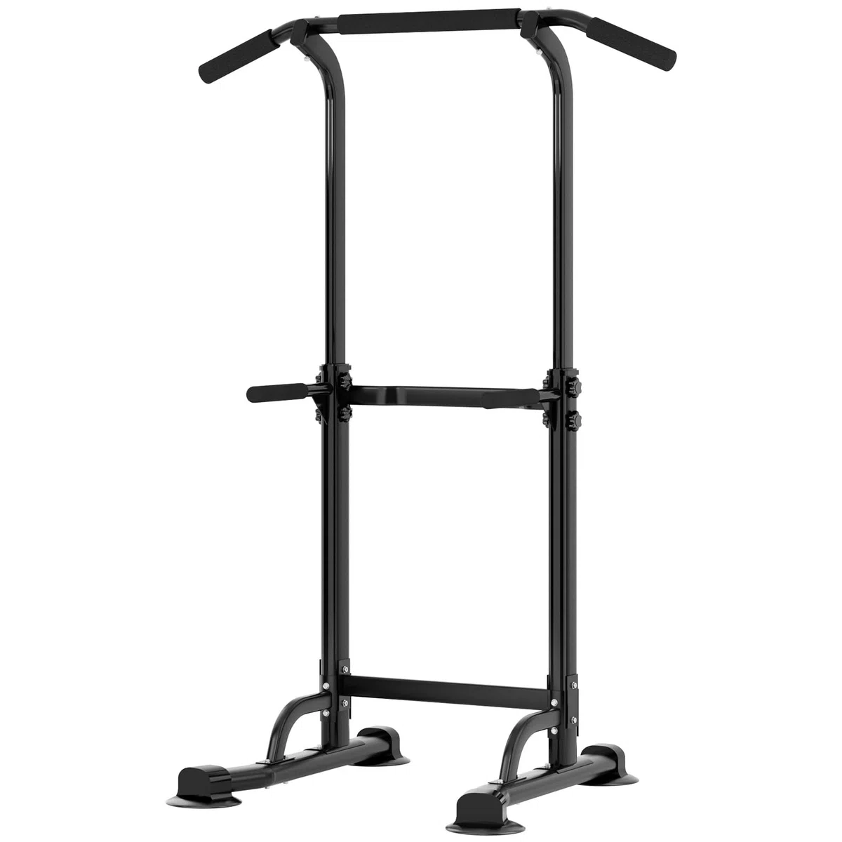 SDHYL Power Tower Kraftstation Klimmzugstange Dip-Stationen Höhe Verstellbar Schlingentraining Bauchtrainer Rückentrainer Für Anfänger Profis Trainieren Fitness