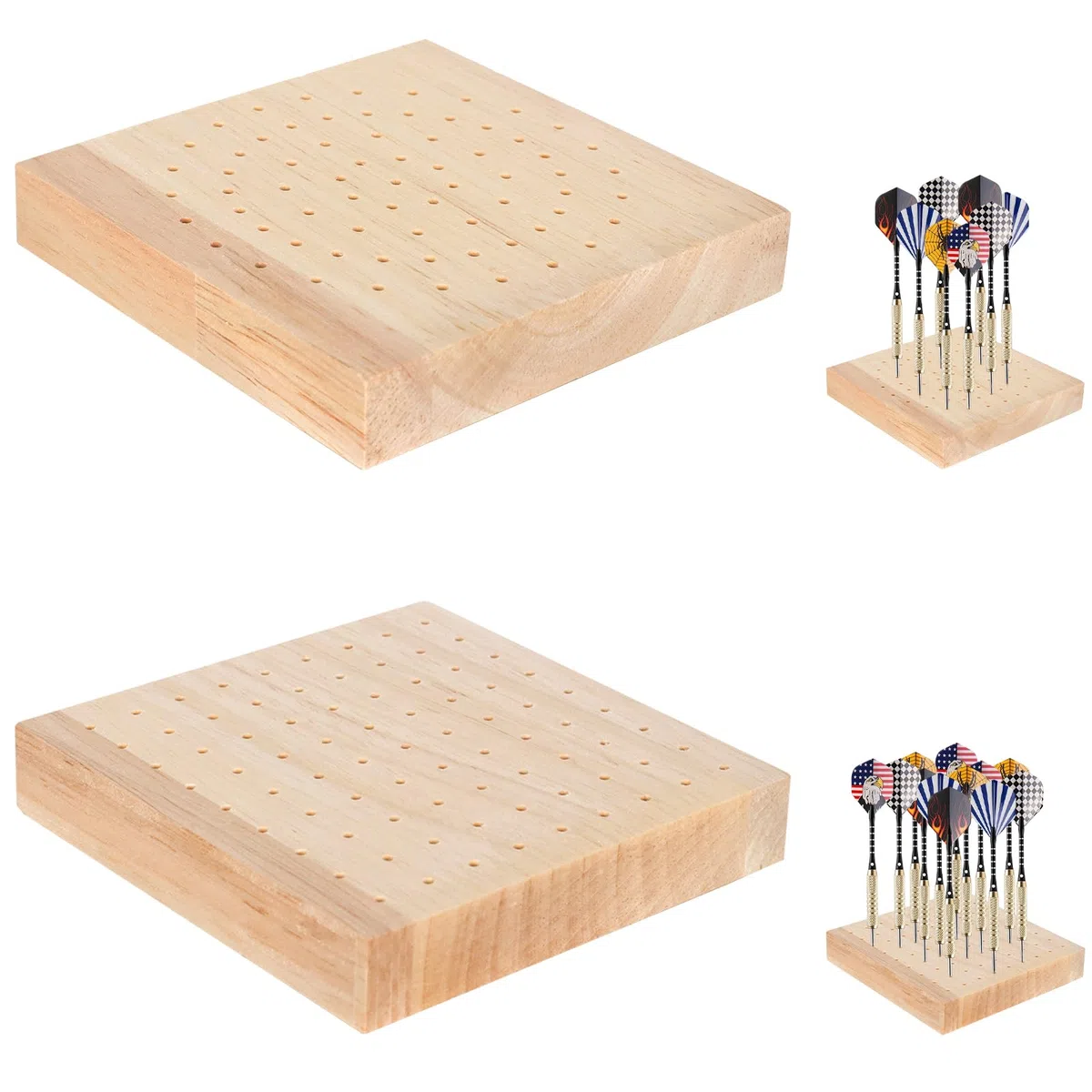 2 Stück Darthalter Holz Dartpfeile Halterung, Dekoration Dartpfeilhalter, Dart Ständer für Aufbewahrung von Steeldarts und Softdarts,Dart Zubehör