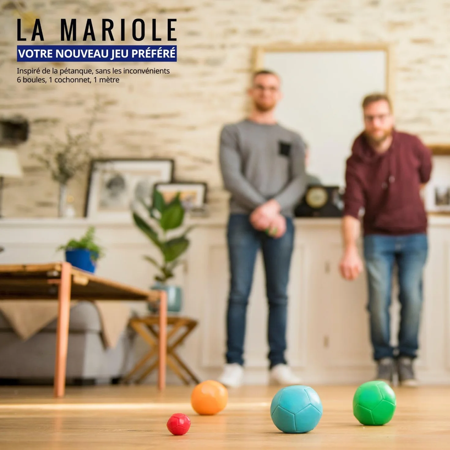 LA MARIOLE – Boccia-Kugeln für alle Terrain Innen und Außen – Offizielles Pack V4