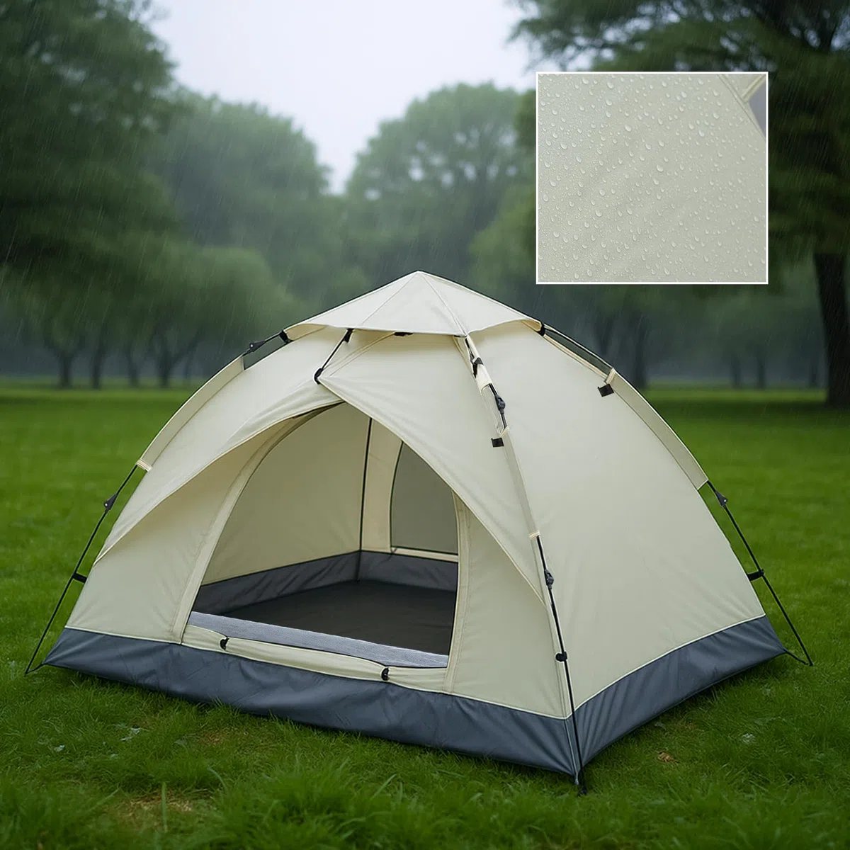 Pop-up-Zelt für 2–3 Personen, wasserdichtes Kuppelzelt mit UV-Schutz, leichtes Campingzelt mit Tragetasche, Kuppelzelt für Wandern, Outdoor & Backpacking