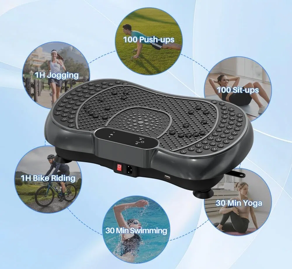 Training Vibration Platform, Model 2026 with Resistance Bands, 250 Adjustable Speeds for a Full Body Workout
