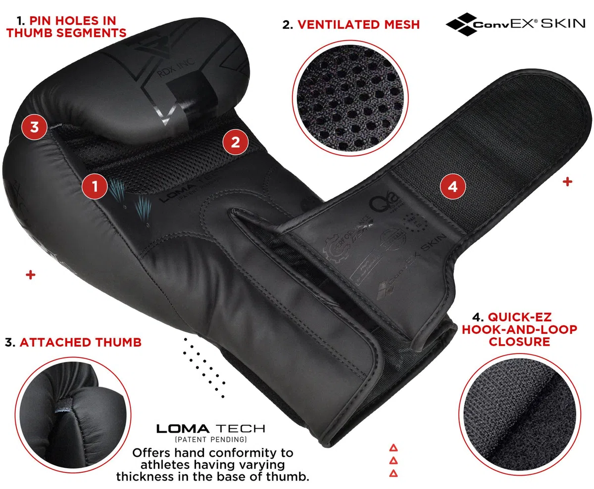 RDX Gefüllt Boxsack Kinder,60 cm Hängend Box Set Für Boxen Kickboxen MMA Muay Thai Karate, Punchingsäcke für Jungen Mädchen, Maya Hide Leder Kids Punching Bag