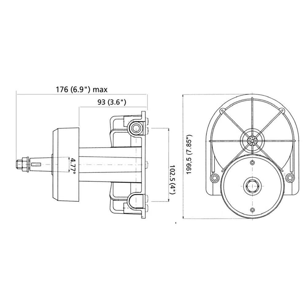 Ultraflex, Mechanische Steuersysteme/kopf T85 Nabe, Schwarz, 58688